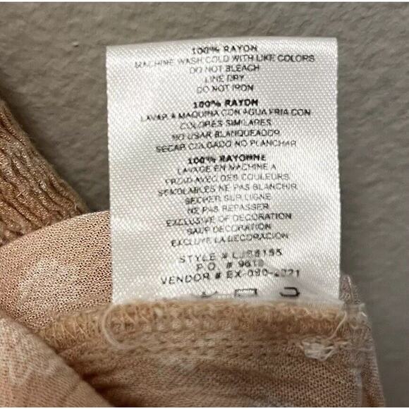 Kiwi + Punch | Light Coral Boho Graphic Print Pantsuit Romper Medium Palazzo - Picture 4 of 5